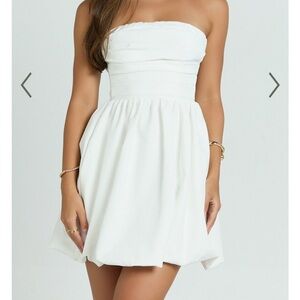 Showpo White Strapless Mini Dress